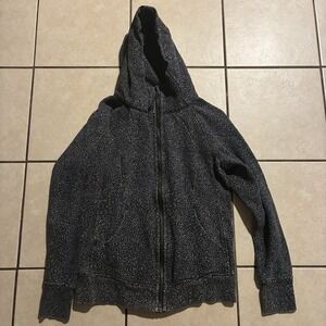 Lululemon Women's Size 10 Scuba Hoodie Night View Black White